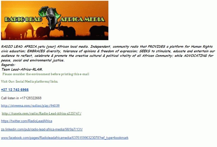QSL Radio Lead Africa 2